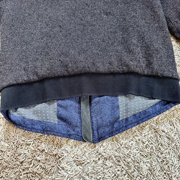 Rare Robert Graham Floral Navy / Black Light Jacket Flowers Zip Men’s Size M - Picture 9 of 16